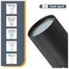 Spot d'intérieur - NETTLIFE - Spot GU10 - Noir - Orientable 350° - Métal