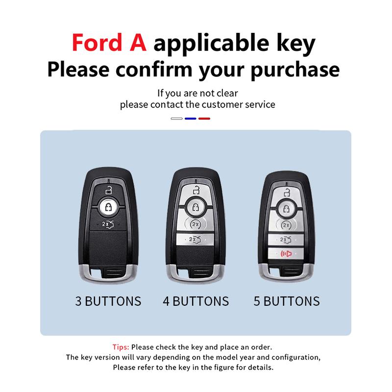 Car Remote Key Case Cover Shell Fob For Ford Edge Fusion Mustang Explorer F150 F250 F350 Ecosport Protector Holder Keyless
