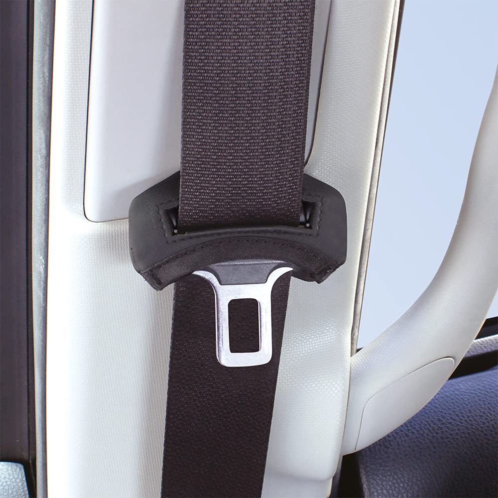 Tsuchiya Yac PF-360 Car Accessories Seat Belt Buckle Cover, Leather, Black, Fits Belts Within 2.0 Inches (52 Mm)