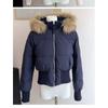 Womens Oversized Fur Hooded Cotton Puffer Jacket Slim Fit Winter Streetwear