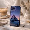 Z-Zermatt Matterhorn S-Swiss Mountain Phone Case For iPhone17,16,15,14,13,12Plus,Pro Max,XS,5G Soft Silicone Black Cover