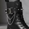Leatherette Leg Garter Adjustable Shoes Accessories Punk Choker Chain Armband  Halloween