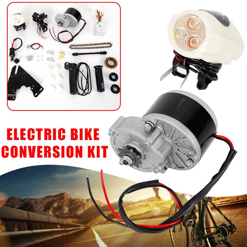 Kit Motore Bicicletta Elettrica Kit Conversione E-bike Semplice Fai da Te Ebike 24v 250w nero