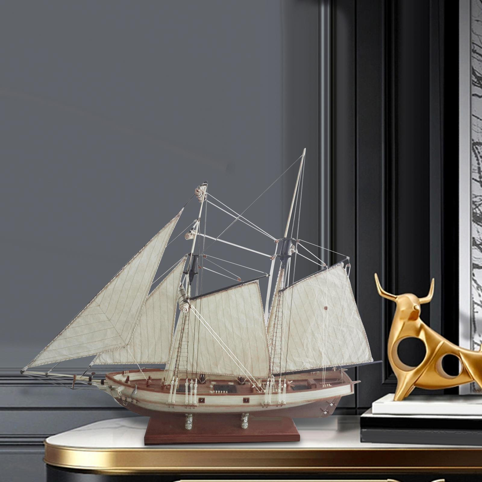 1:70 Scale Crafts Nautical Sailing Boat Model Kits Wood Building Sailboat Vessel DIY for