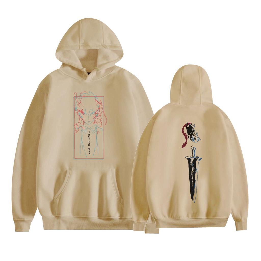 Fashion Unisex Casual Solo Leveling Cartoon Hoodies Sweatshirt Outdoor Sport Cosplay Pullovers Hoodie