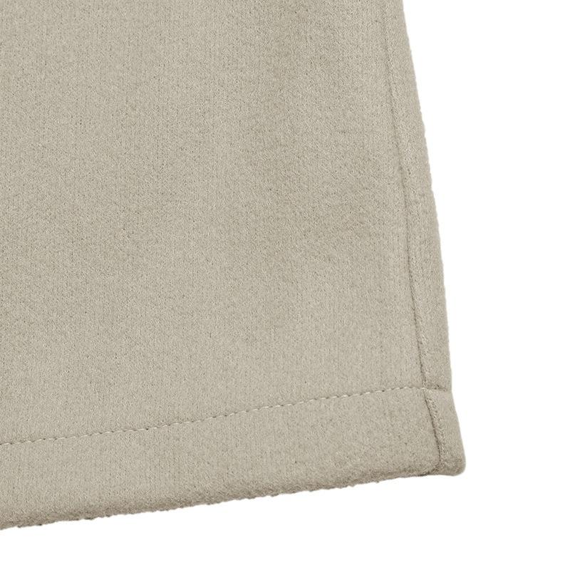 YYFS Damenmode, lässig, einfarbig, Herbst-Winter, langärmelig, POLO-Ausschnitt, Jacken und Mäntel