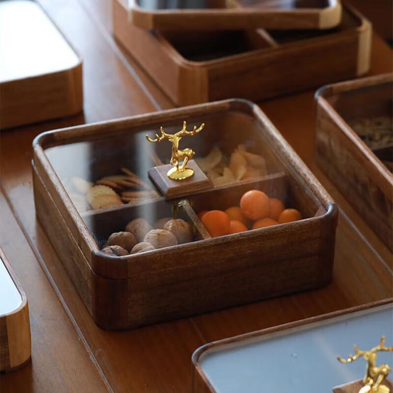 Yuyi Angel Wooden Divided Snack Storage Box