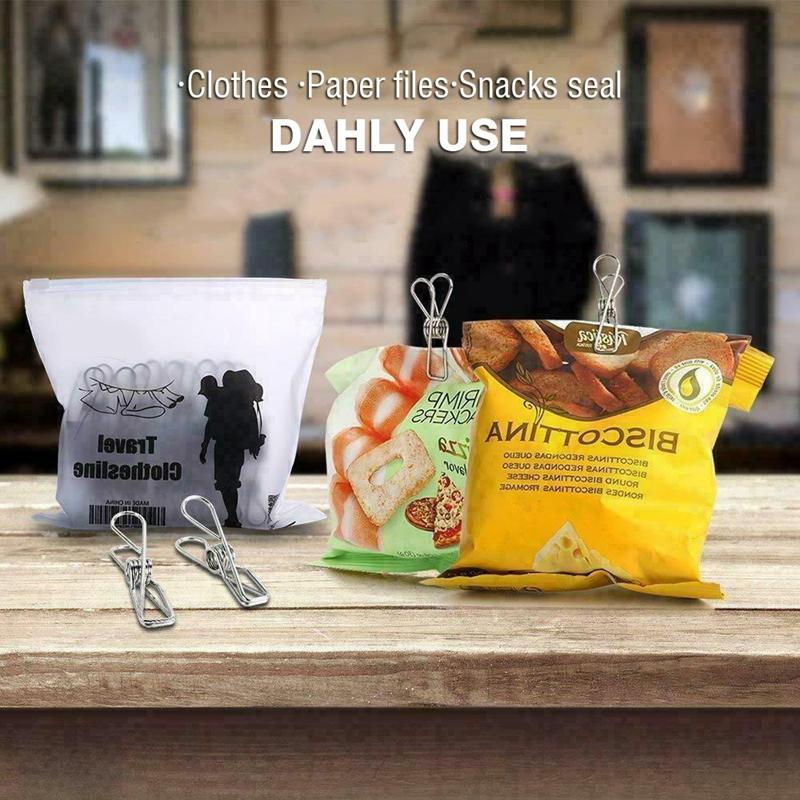Stainless Steel Hook Clip Household Underwear Socks Drying Clips Clothes Quilt Windproof Clip Hanger