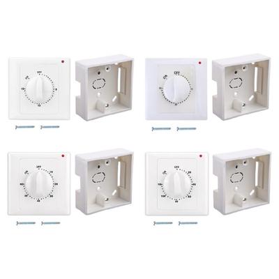 220V Mechanical Timer Swtiches Time Countdown Control Interruptor 86 Panel Timer Switches for Fan, Water Heaters, Pump