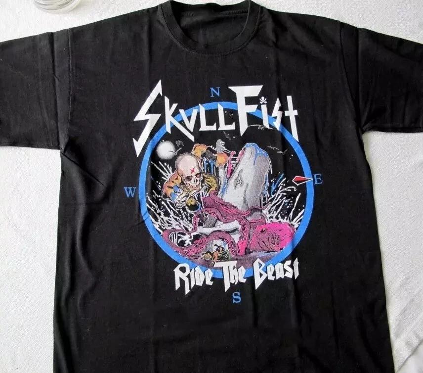 Trend  Skull Fist Black T-Shirt Cotton Full Size Unisex S-5XL Unisex T-Shirt S