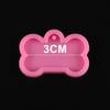 2 Sizes DIY Dog Tag Bone Shaped Keychain Casting Silicone Mould Crafts Key Chain Pendant Making Tools Crystal Epoxy Resin Mold