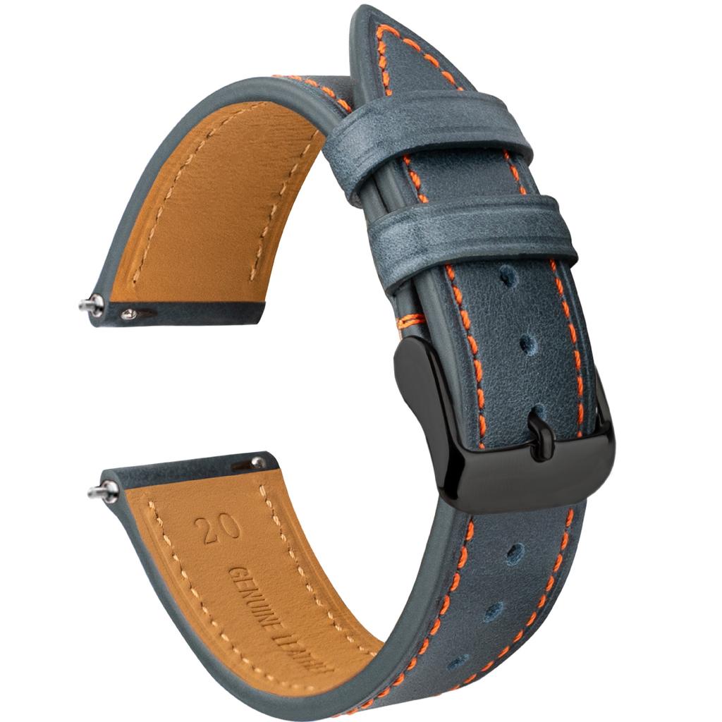 Cinturino Orologio in Pelle Olio Cera Retrò Strato Superiore 19/20/21/22Mm Applicabile Hua Per Cinturino Orologio in Pelle Xiaomi
