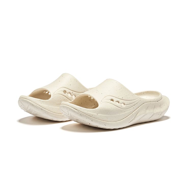 SAUCONY Cradle 2 Casual Versatile EVA Hollow Non-Slip Slide Sandals Unisex Sandals Beige S28903-9