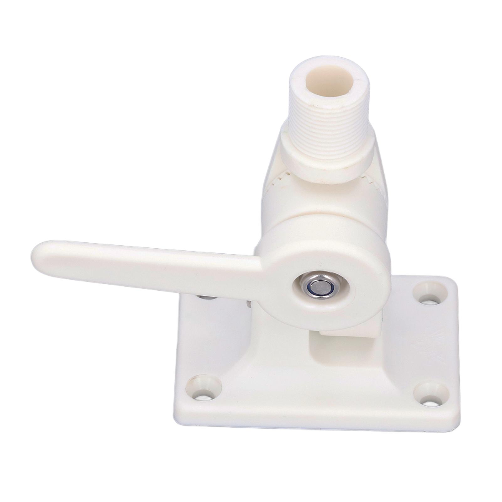 

Marine Antenna Mount Adjustable Multifunctional ABS Dual Axis Ratchet Base for Boats