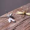 Dragonfly Simulation Dragonfly Metal Tea Pet Creative Dragonfly Cup Cover  Tea Table
