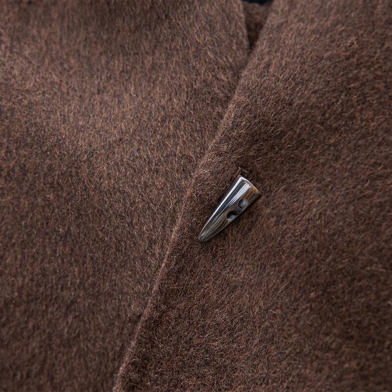 MOKANA Women's Luxury Double-Faced Wool Coat with Scarf