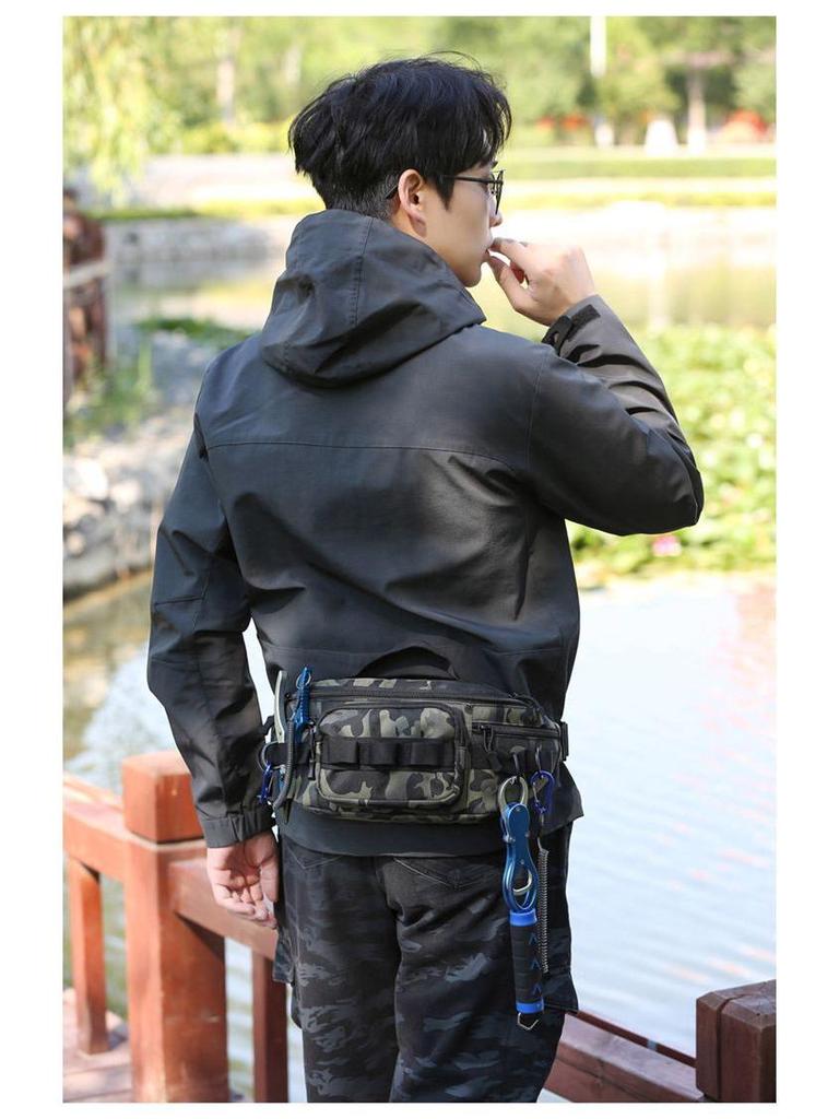 Multi-functional Tactical Crossbody Waist Bag for Men & Women - Outdoor Sports, Casual Fishing, Large Capacity