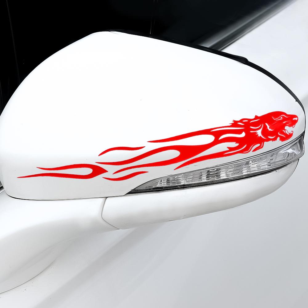 Tiger Flame Body Stickers Reflective Self-adhesive Stickers Motorcycle Car DIY Decorative Stickers Car Decoration Accessories