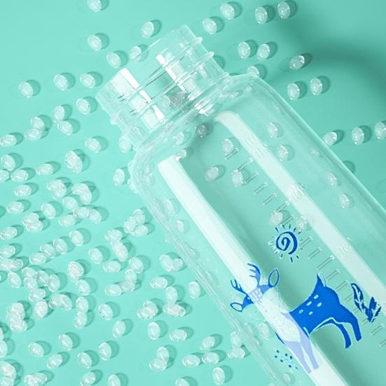 Hands-Free Baby Bottle Food-Grade PP Anti-Colic Baby Bottle Soft Nipple Non-Slip Base 240ml Adjustable Angle Feeding Bottle for Comfortable Feeding