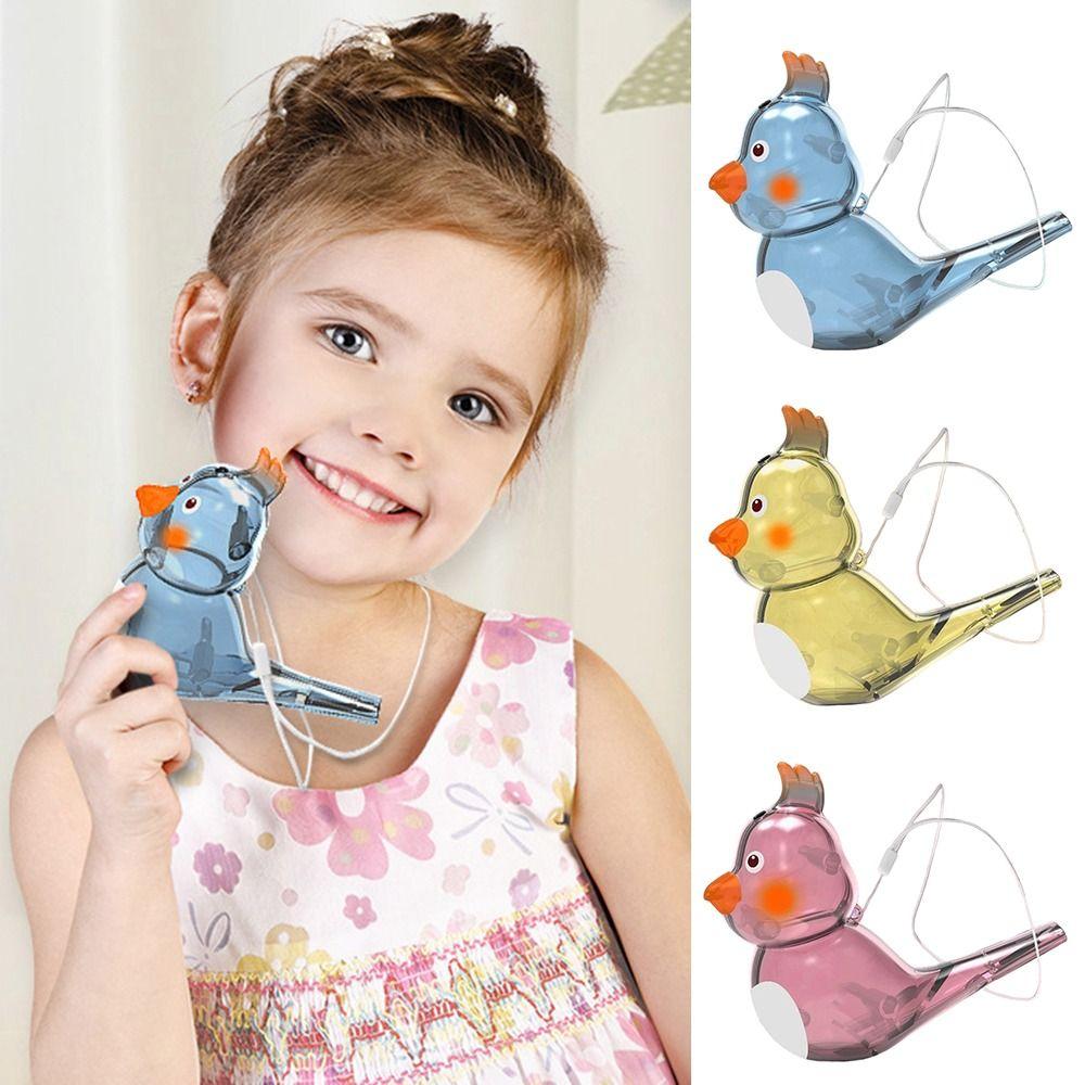 Multicolor Cartoon Bird Whistle Add Water Warble Whistle Musical Instrument Toys  Children Toy