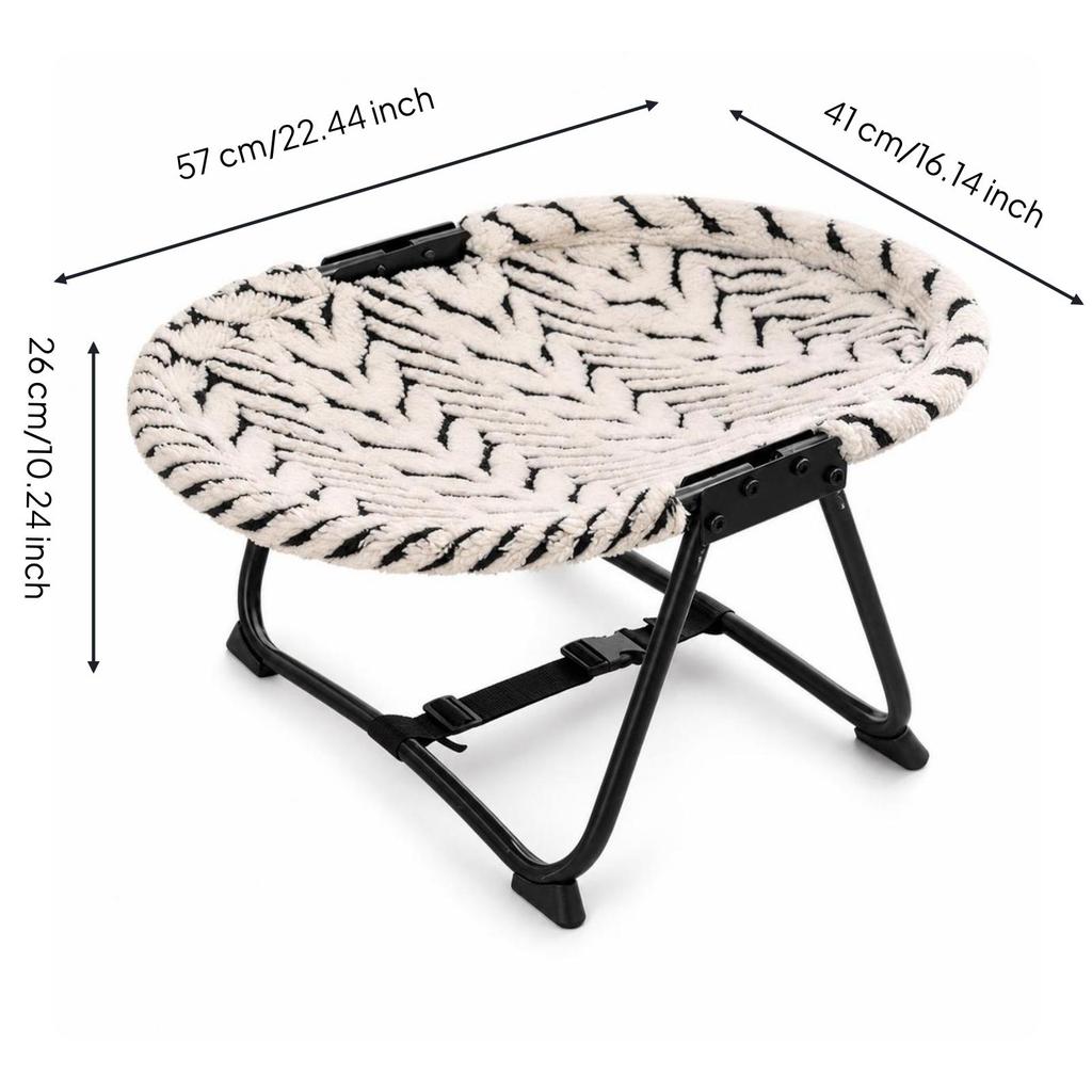Sturdy Elevated Pet Bed | Breathable, Foldable Cot, Portable, Dog Hammock
