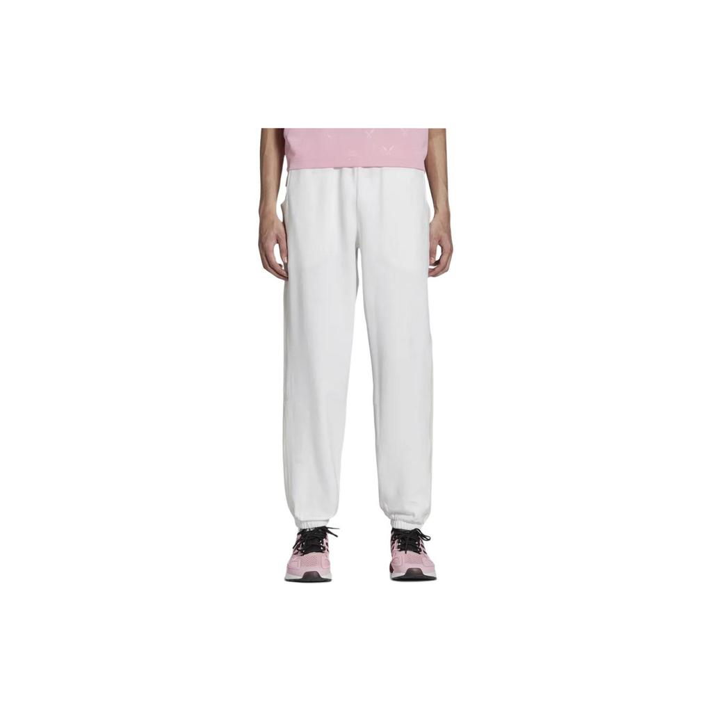 Adidas Originals Trefoil Ninja Pants Mid-Waist Fleece Knit Joggers Men Bottoms White GP2322