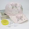 Butterfly Embroidered Baseball Cap With Breathable Mesh For Outdoor Sun Protection
