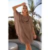 New Fashion Lace Beach Dress Sexy Women Irregular Cover Up Hollow Loose Seaside Dress Large Size Tassel Bikini Style Casual Summer Solid Clothing