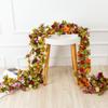 250CM Artificial Rose Flowers Vine for Home Room Decor Wedding Decoration Outdoor Spring Autumn Garden Arch Rattan Fake Plants