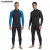 Mens 3mm Full Sleeve Wetsuit With Diagonal Front Zipper Diving Snorkeling Swimming Warmth Protection