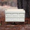 Portable Storage Bin Ice Bucket Holder with Storage Bag Stable Foldable Stand Rack for Outdoor Camping Poolside Fishing Grilling