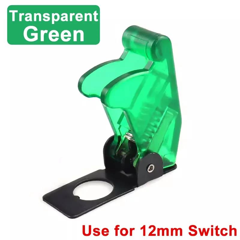 Auto Car Boat Truck Illuminated Led Toggle Switch With Safety Aircraft Flip Up Cover Guard 12V20A transparent Switches4
