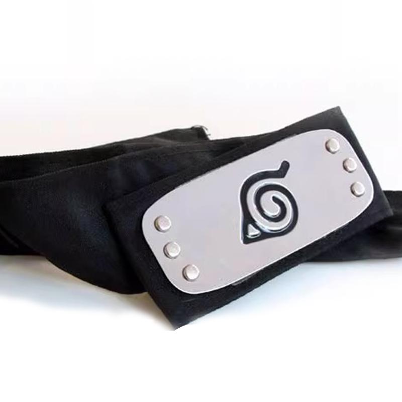Anime Naruto Ninja Headband Uzumaki Akatsuki Kakashi Figure Cosplay Headbands Forehead Protector Props Halloween Party Gift