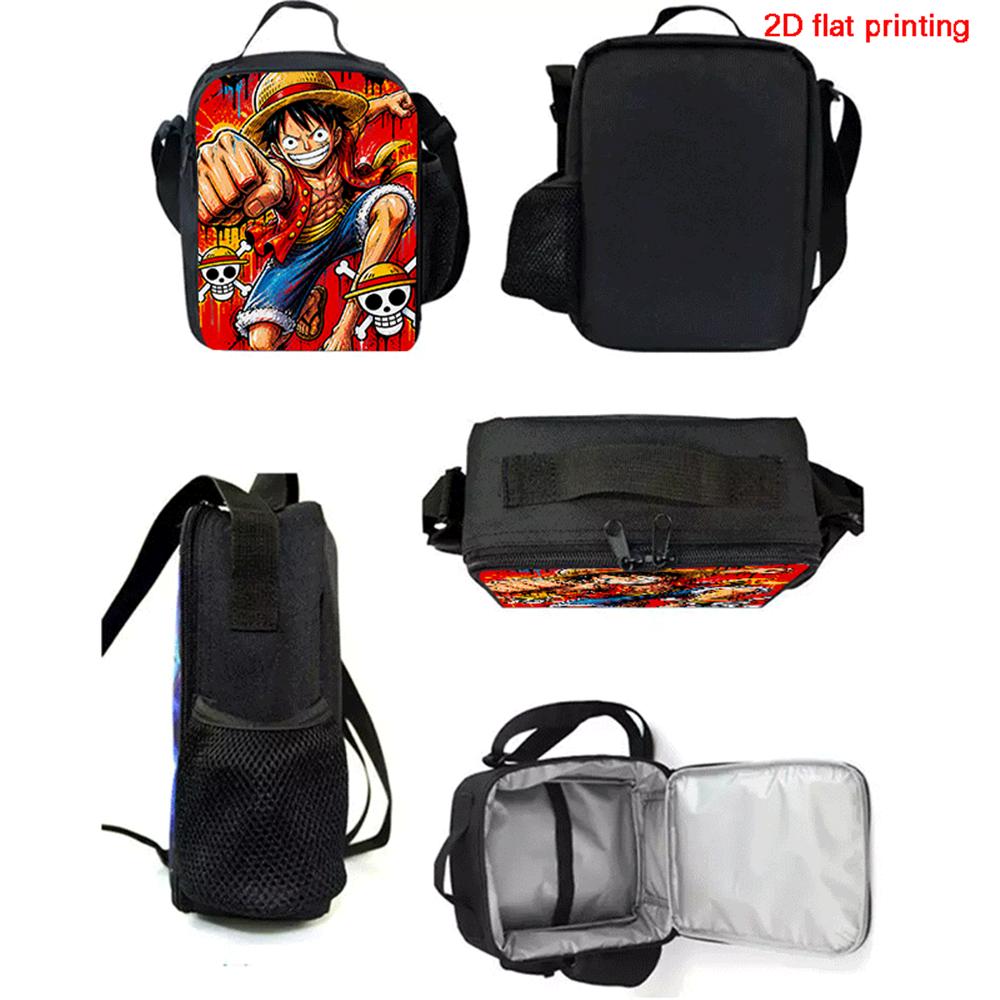 Insulated One Piece Cartoon Lunch Bag For Boys Girls Reusable Lightweight Thermal Cooler Meal Food Box For School Picnic Camping