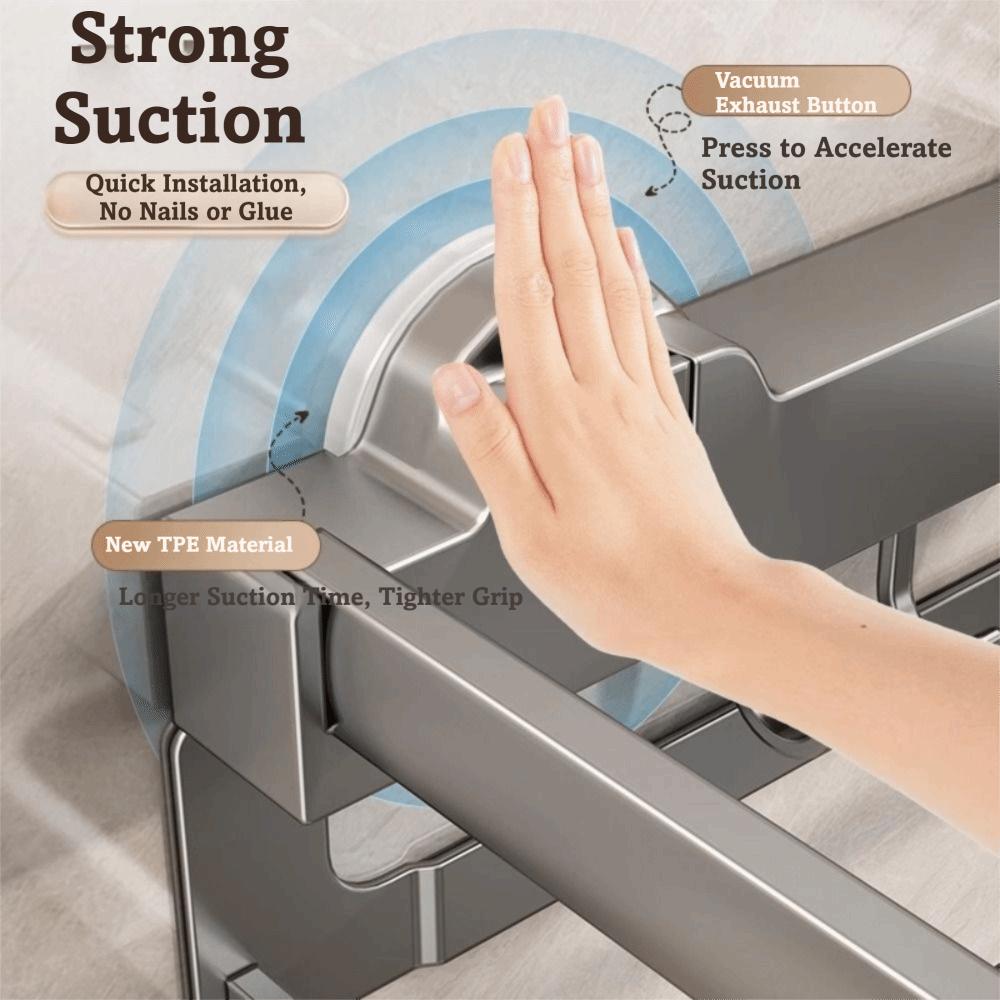 Telescopic Punch-Free Washbasin Storage Rack Wall Mounted No Drill Basin Holder Bathroom