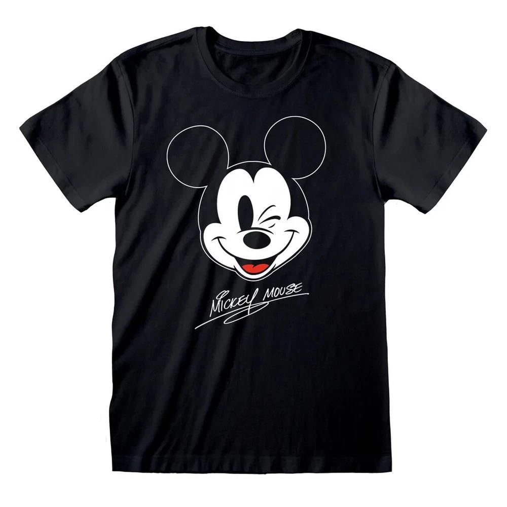 Mickey Friends Mickey Face Merchandise Tshirt New M