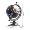 Space Planet Station Building Blocks Kits for Kids Rotating Sphere Block with Lights Collectible World Globe Model Gift Idea