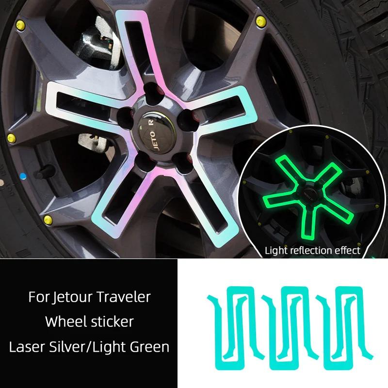 For Jetour Traveler T2  2024 2025 Car Spare Tire Cover Wheel Hub External Stickers Decorate Car Body Products Accessories