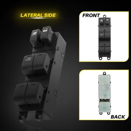 Window Switch For 07-19 Nissan Frontier Front Left Crew Cab Pickup Power Black A