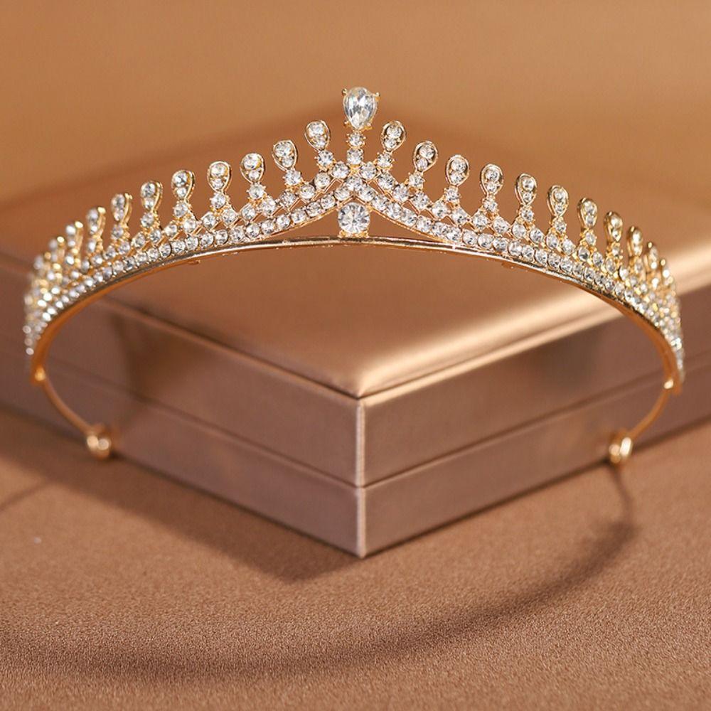 Zircon Wedding Hair Jewelry Hair Jewelry Princess Tiara Diadem Rhinestone Headband Party