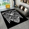 Tappeto Antiscivolo Area Retro H-Harleys Racing Moto per Soggiorno, Camera da Letto, Sala Giochi, Tappeto Morbido Pavimento Tappeto Decorazione Casa Stanza Bambini