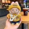 First to Third Generation Labubu Doll 17cm Red Knitted New Year Sweater with High Energy Design