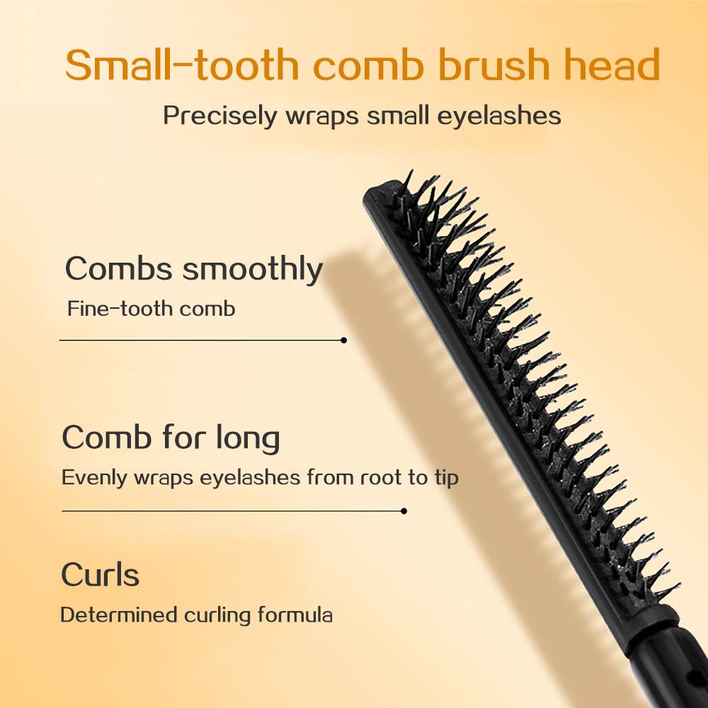 GECOMO Grzebyk Główka Szczoteczki do Mascary, 12H Stylizacja Podkręcająca Rzęsy Trwały Wodoodporny Primer do Rzęs