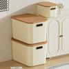 Desktop sundries storage box with lid Plastic snacks Clothing sorting box Toy storage basket Cosmetics storage box