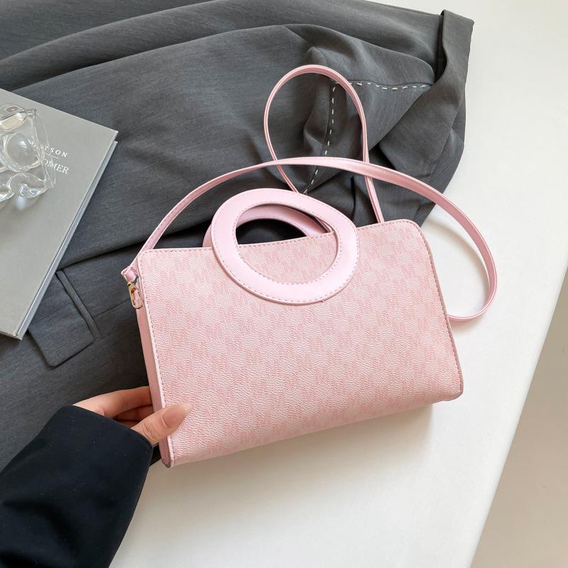 

Винтажная сумка большой вместимости, высококлассная летняя новинка с принтом, персонализированная модная сумка через плечо розовый