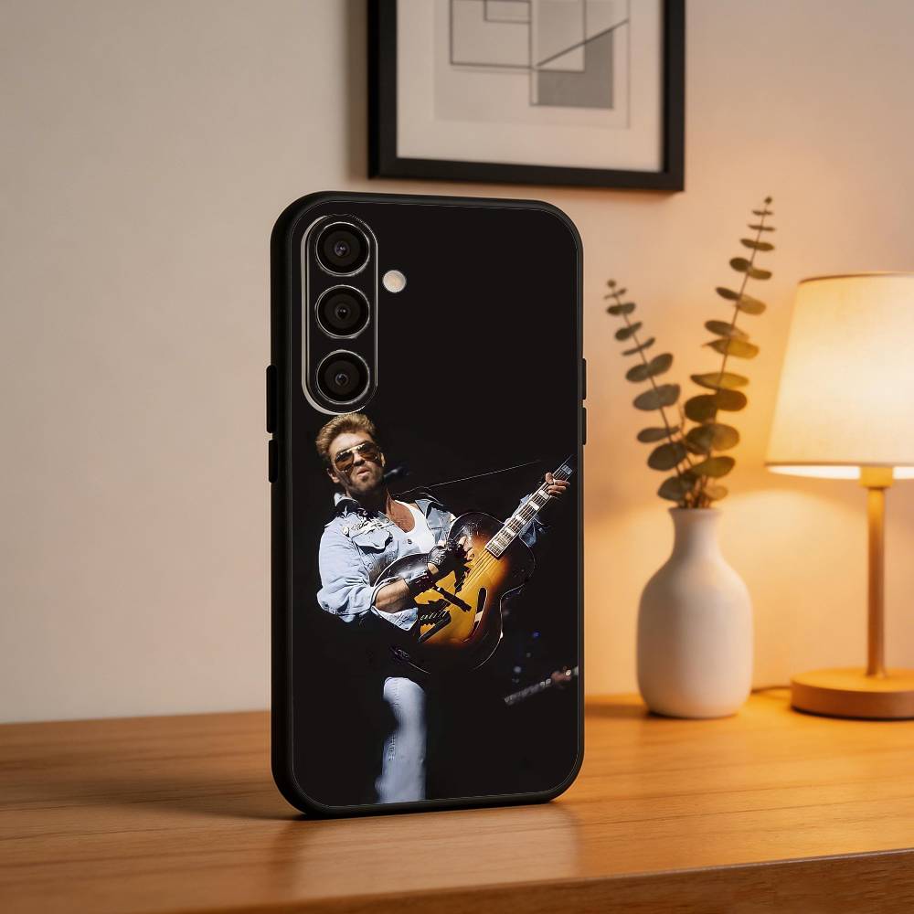 Singer G-George Michael  Phone Case For Samsung  A73,72,71,53,52,51,22,91,80, Soft Black Cover
