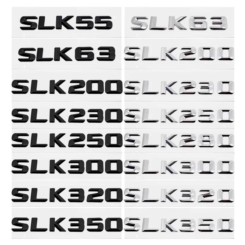 Automotive 3D Digital Alphabet Trunk Badge Decal for Mercedes Benz SLK55 SLK63 SLK200 SLK230 SLK250 SLK280 SLK300 SLK320 SLK350
