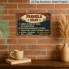2D Flat 1pc Vintage Czech Slogan Metal Wall Art - Funny Construction Worker Quotes, Retro Garage Decor with Wrench Graphic - Heavy-Duty Aluminium