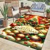 1pc Luxurious Christmas Tree Area Rug, Slip-Resistant, Easy-Clean, Stain-Resistant, Perfect for Cozy Living Rooms, Bedrooms, Kitchens, Offic