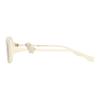 Versace Logo Design Square Sunglasses Unisex Sunglasses Milk-White OVE4504D-55361T